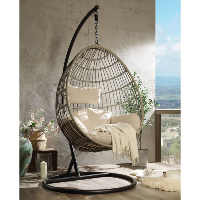 Dakota Fields Edgao Swing Chair with Stand Wayfair